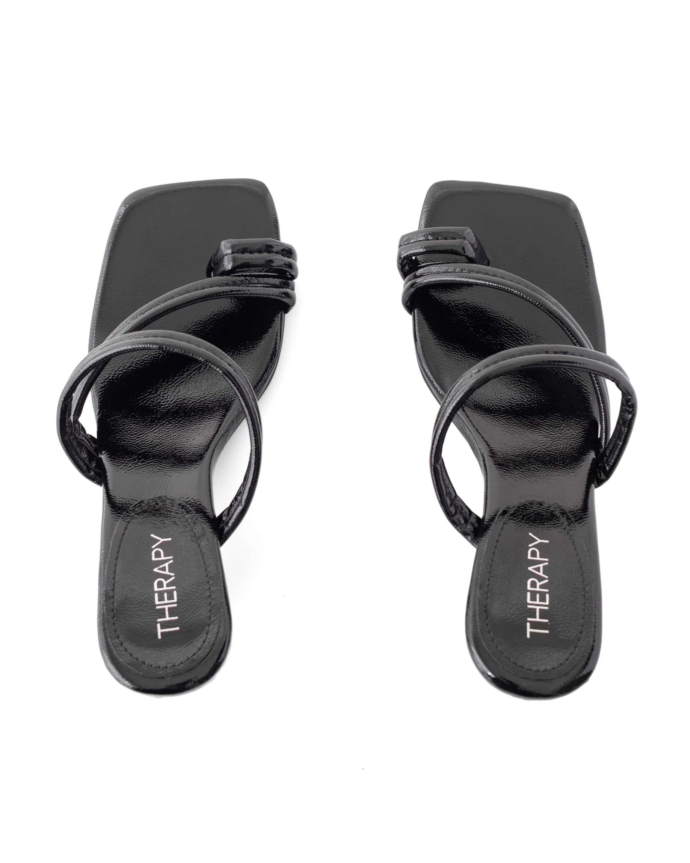 Nolita Heel Black Crinkled Patent - Image 4