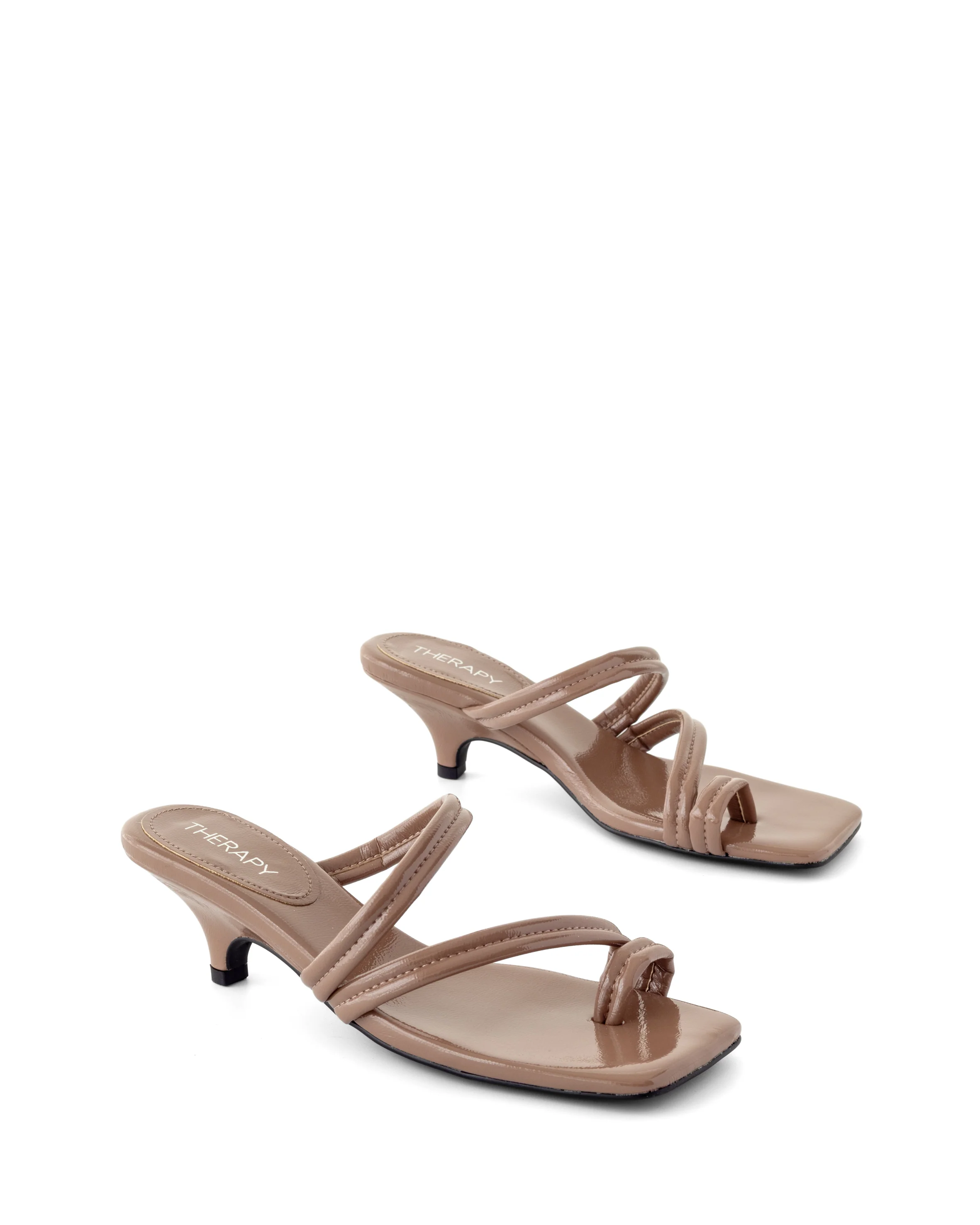 Nolita Heel Mocha Crinkled Patent - Image 2