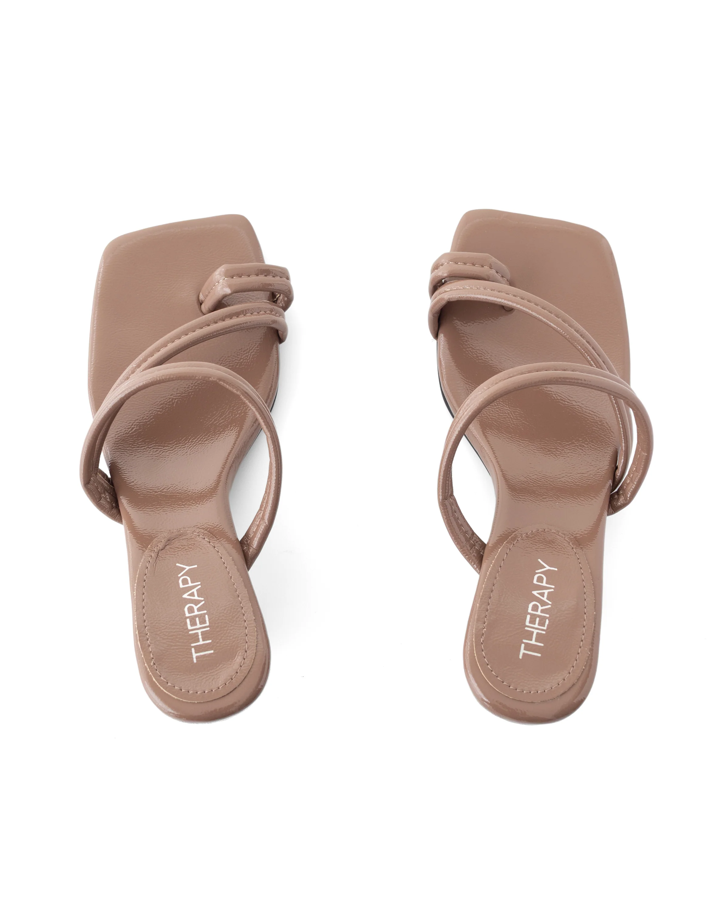 Nolita Heel Mocha Crinkled Patent - Image 4