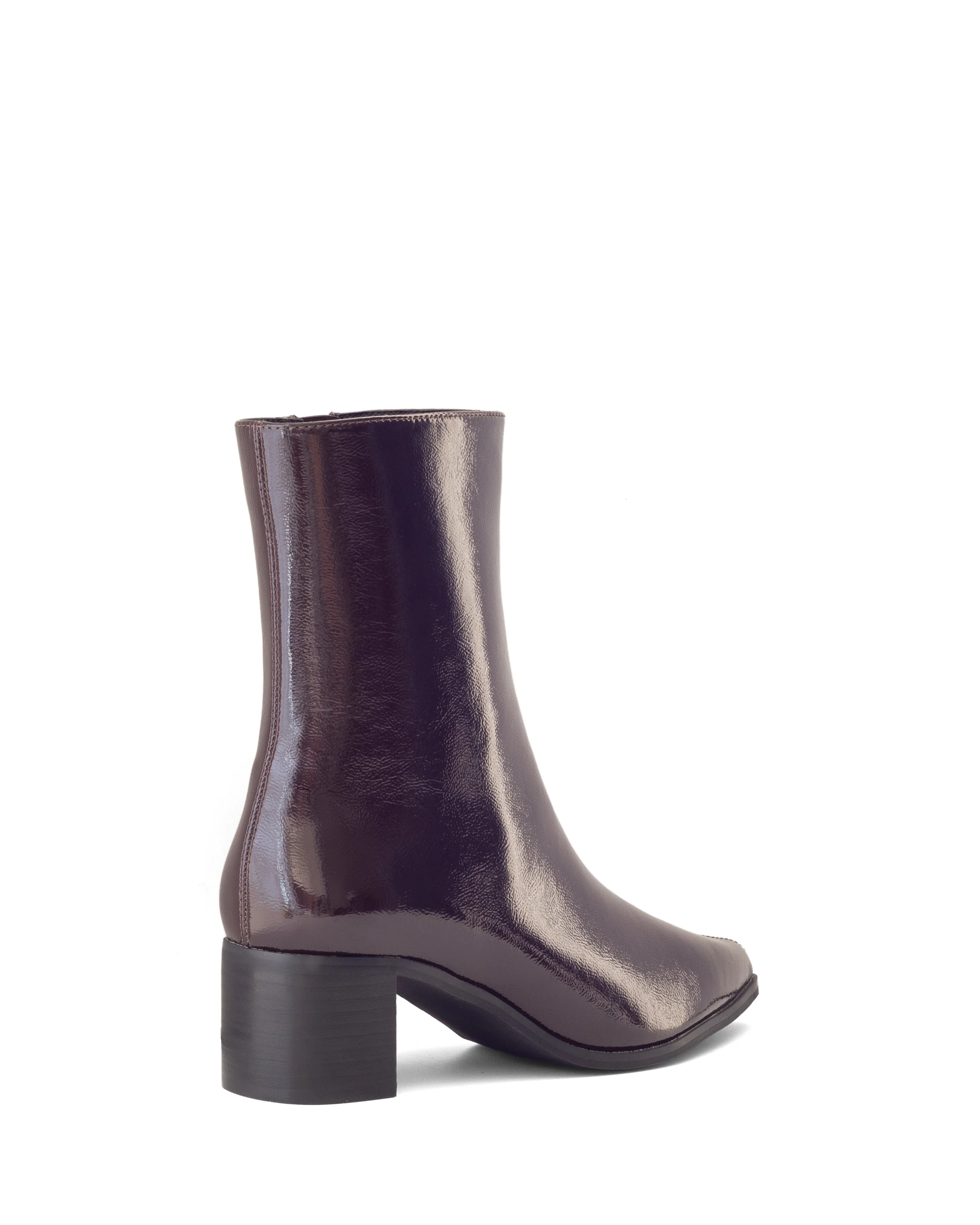 Paige Ankle Boot Port Crinkled Patent - Image 3