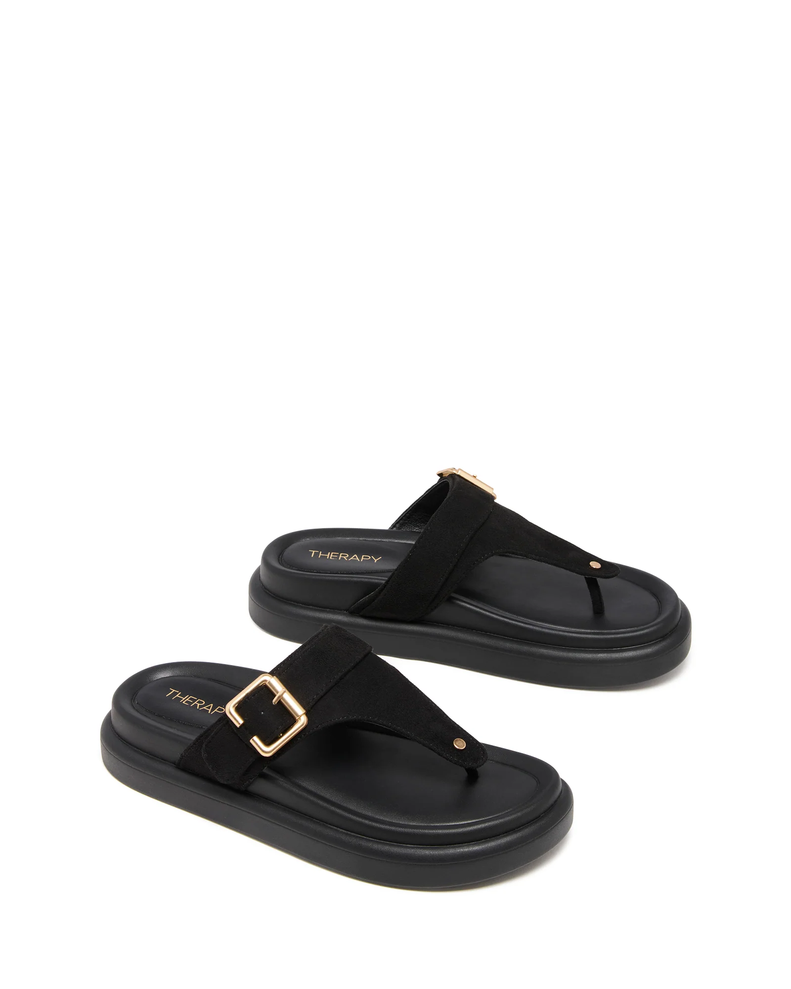 Palloma Sandal Black Microsuede - Image 2