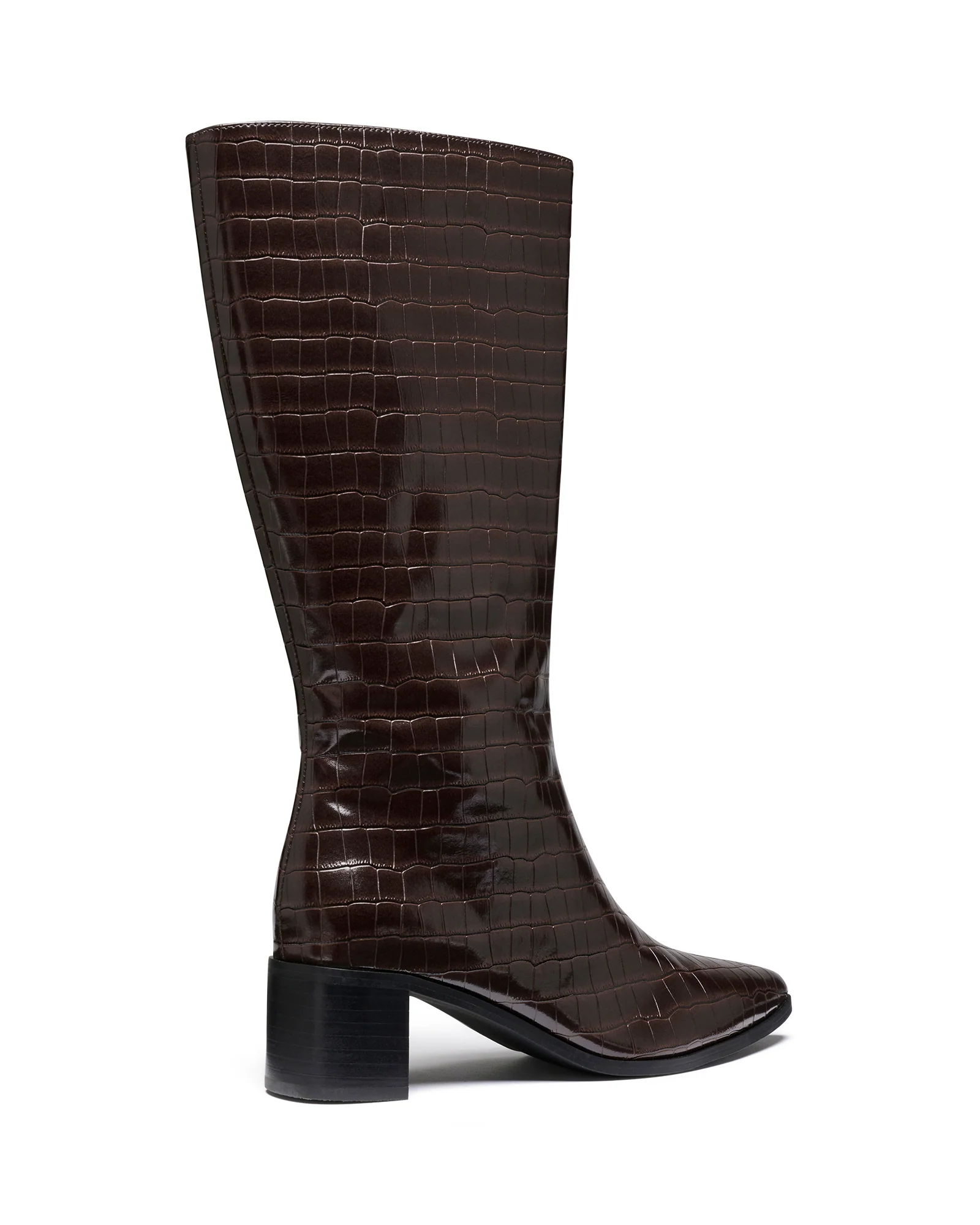 Penny Tall Boot Chocolate Croc - Image 3