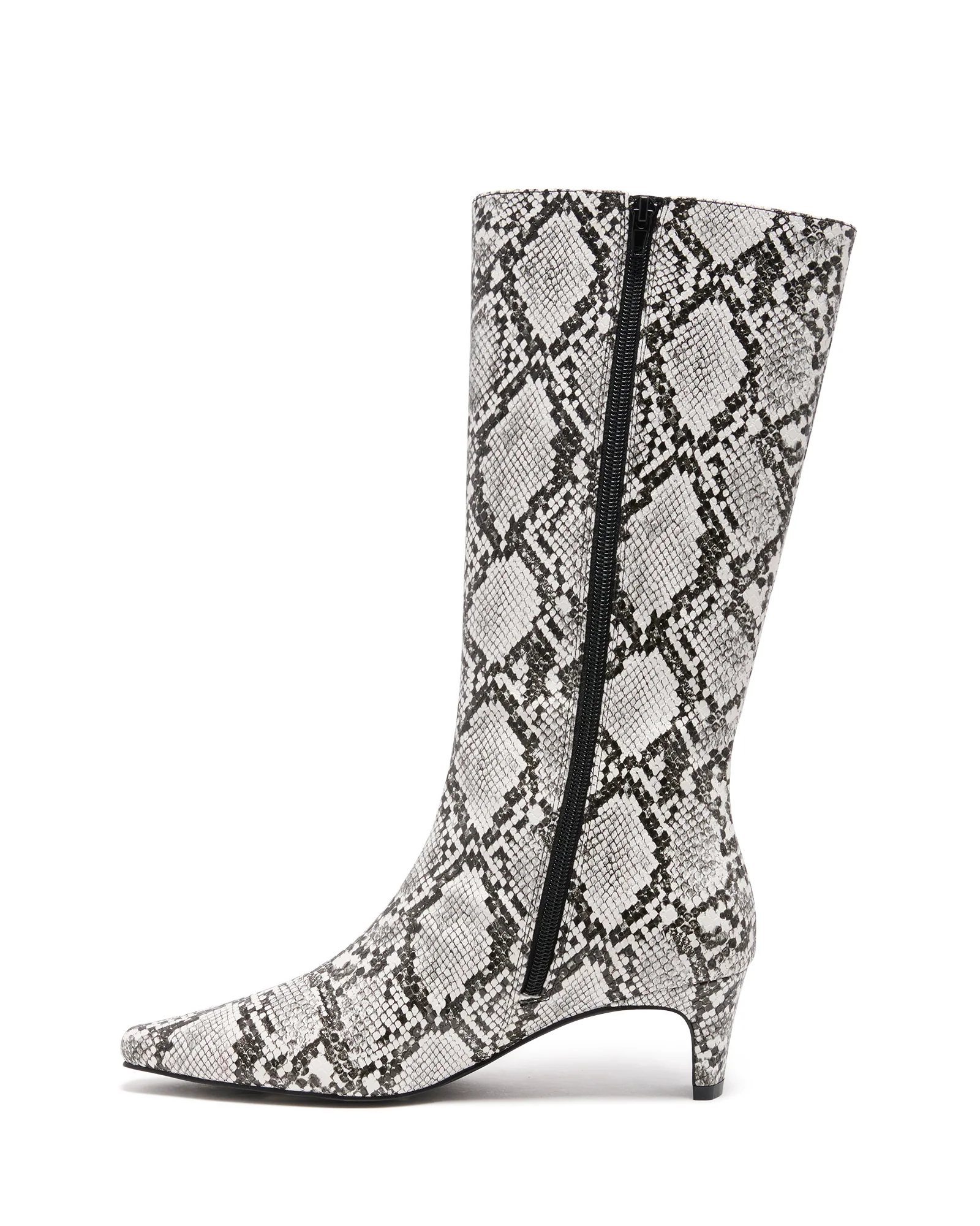 Rhome Tall Boot Black/White Snake - Image 4