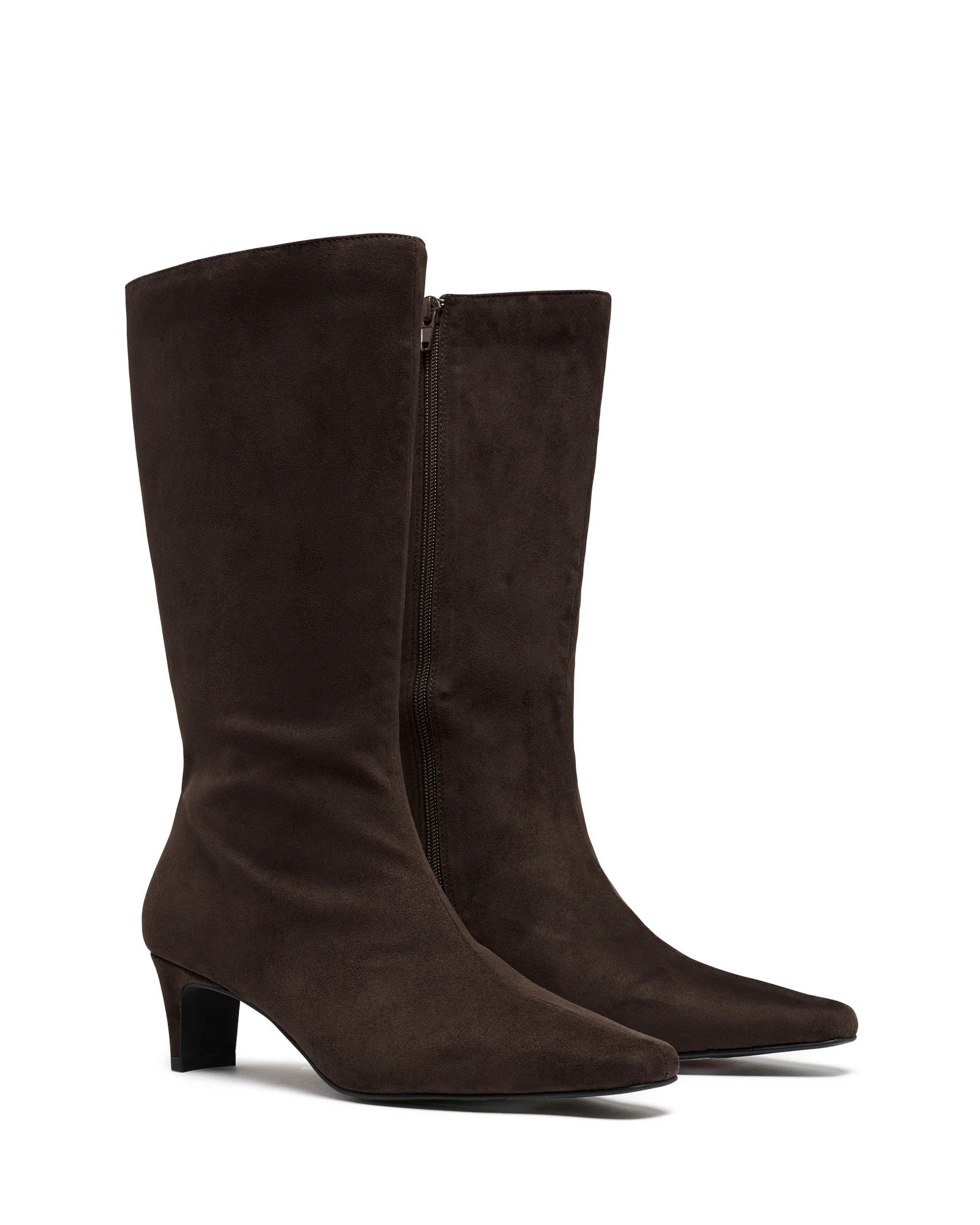 Rhome Tall Boot Chocolate Suede - Image 2