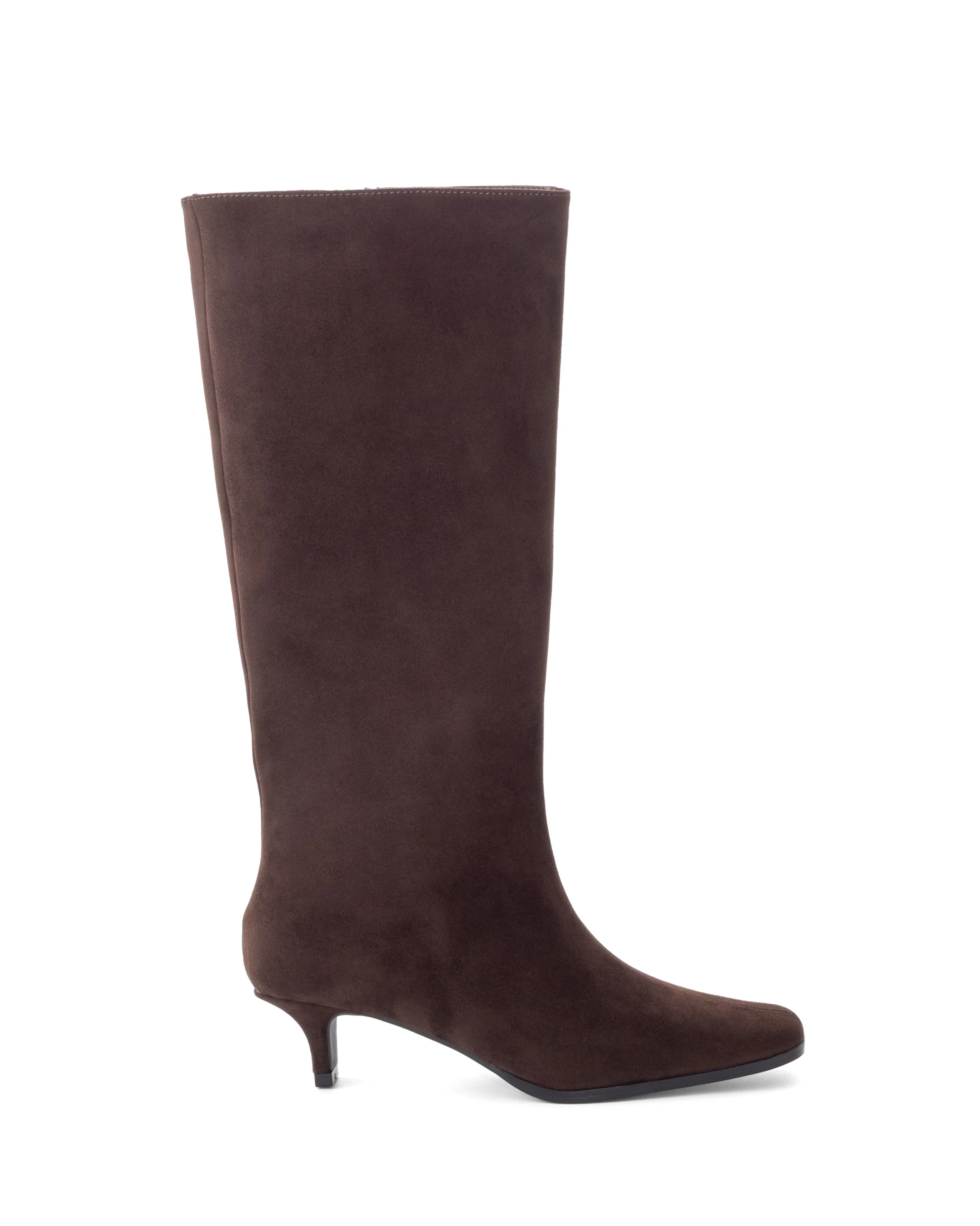 Spicy Tall Boot Chocolate Faux Suede