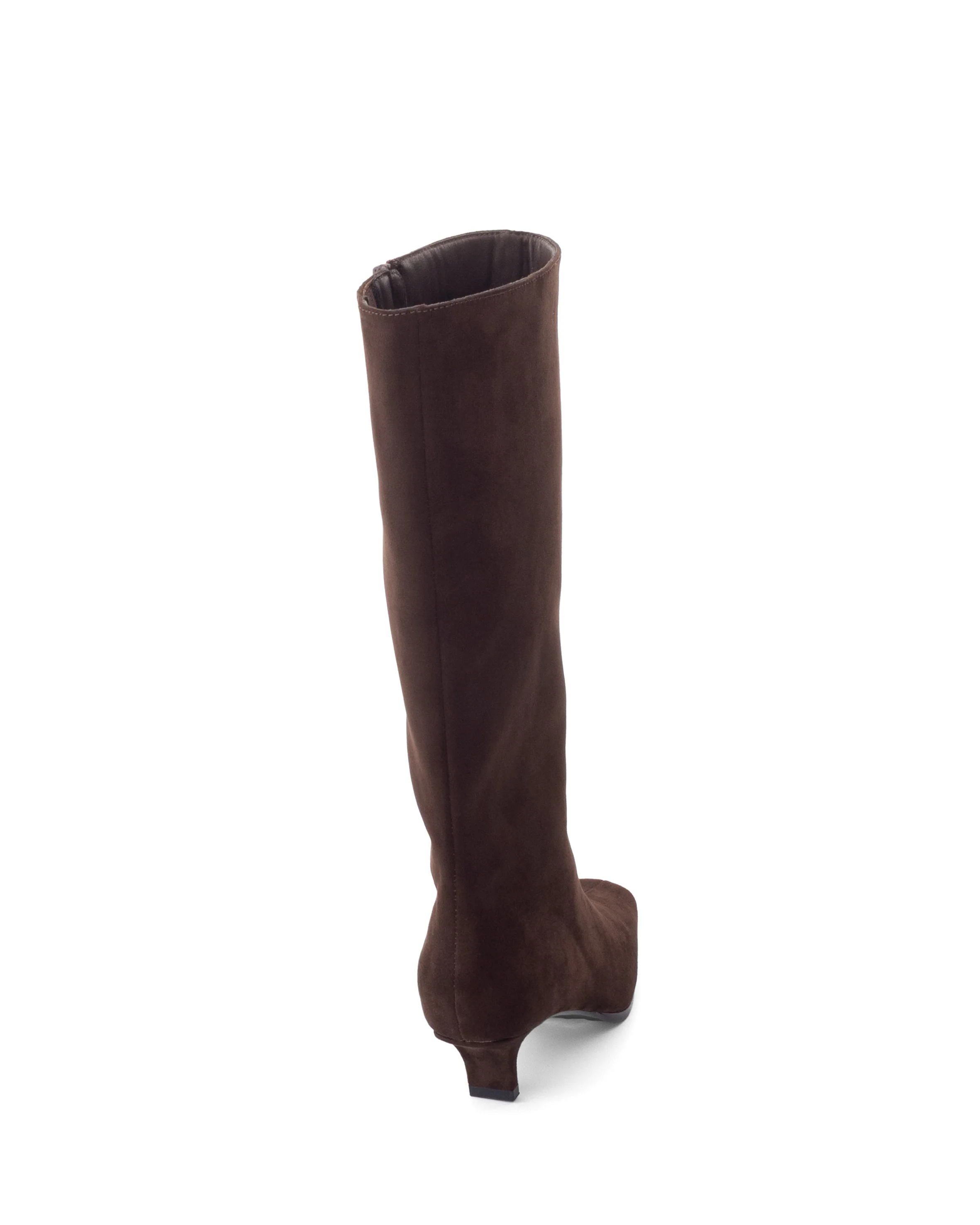 Spicy Tall Boot Chocolate Faux Suede - Image 3