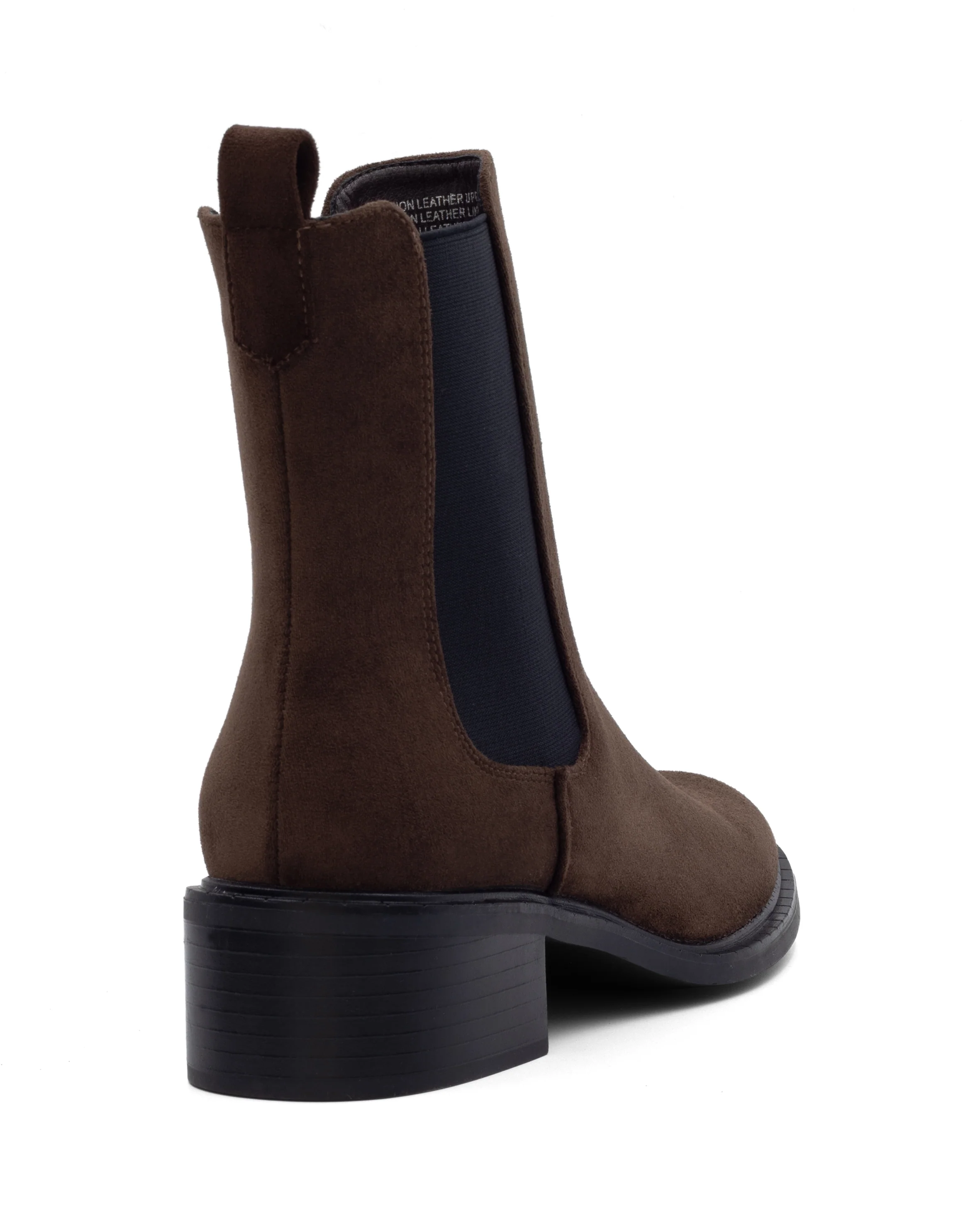 Stable Ankle Boot Chocolate Faux Suede - Image 3