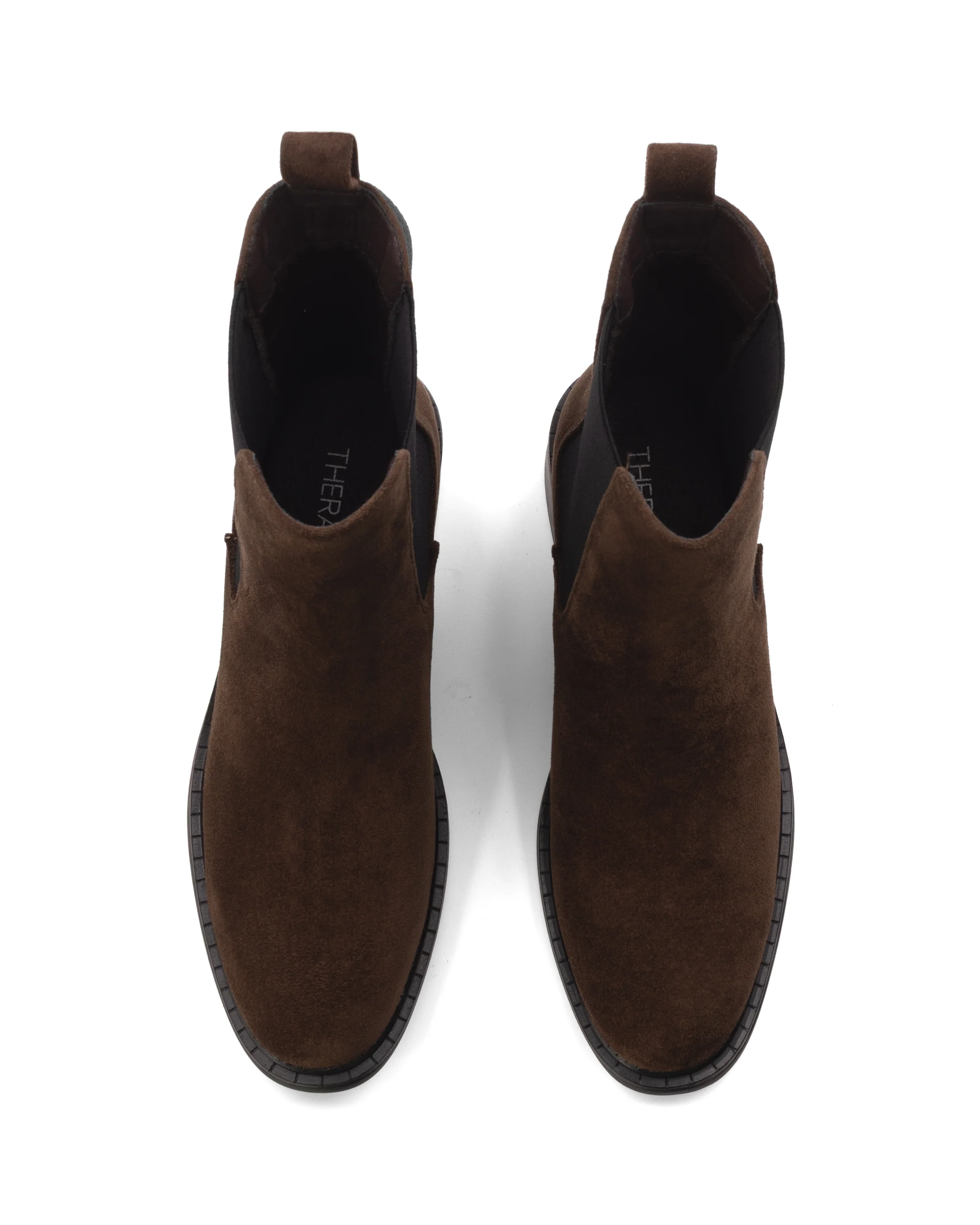 Stable Ankle Boot Chocolate Faux Suede - Image 4