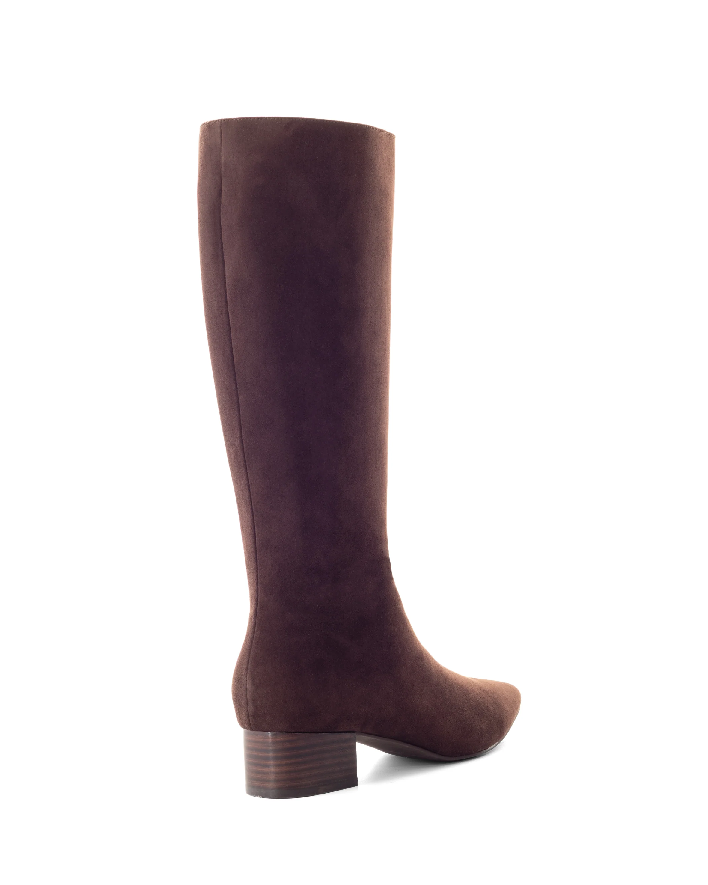 Steevie Tall Boot Chocolate Faux Suede - Image 3