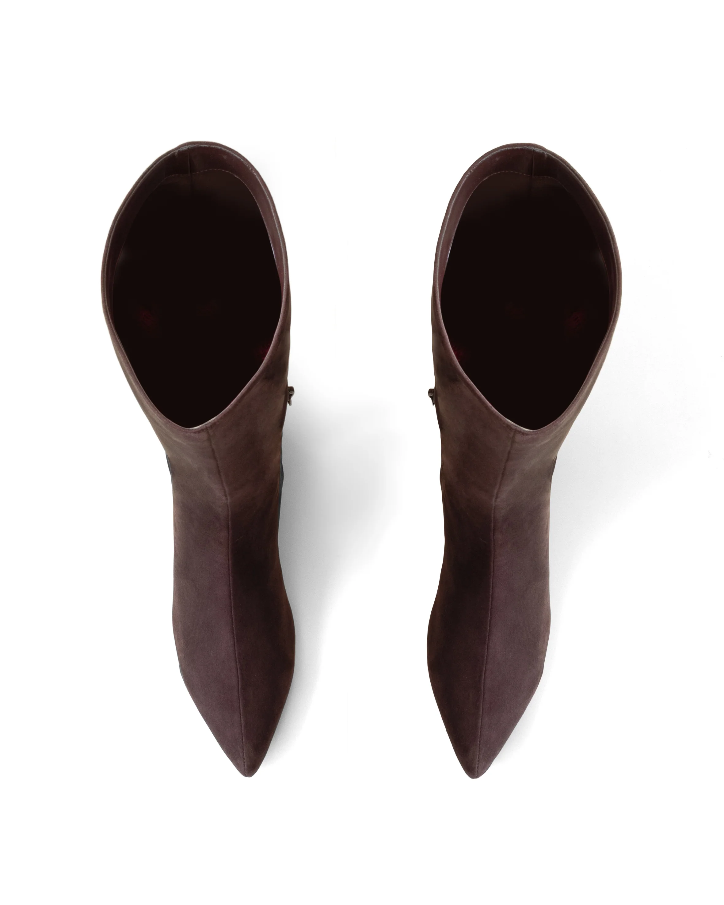 Steevie Tall Boot Chocolate Faux Suede - Image 4