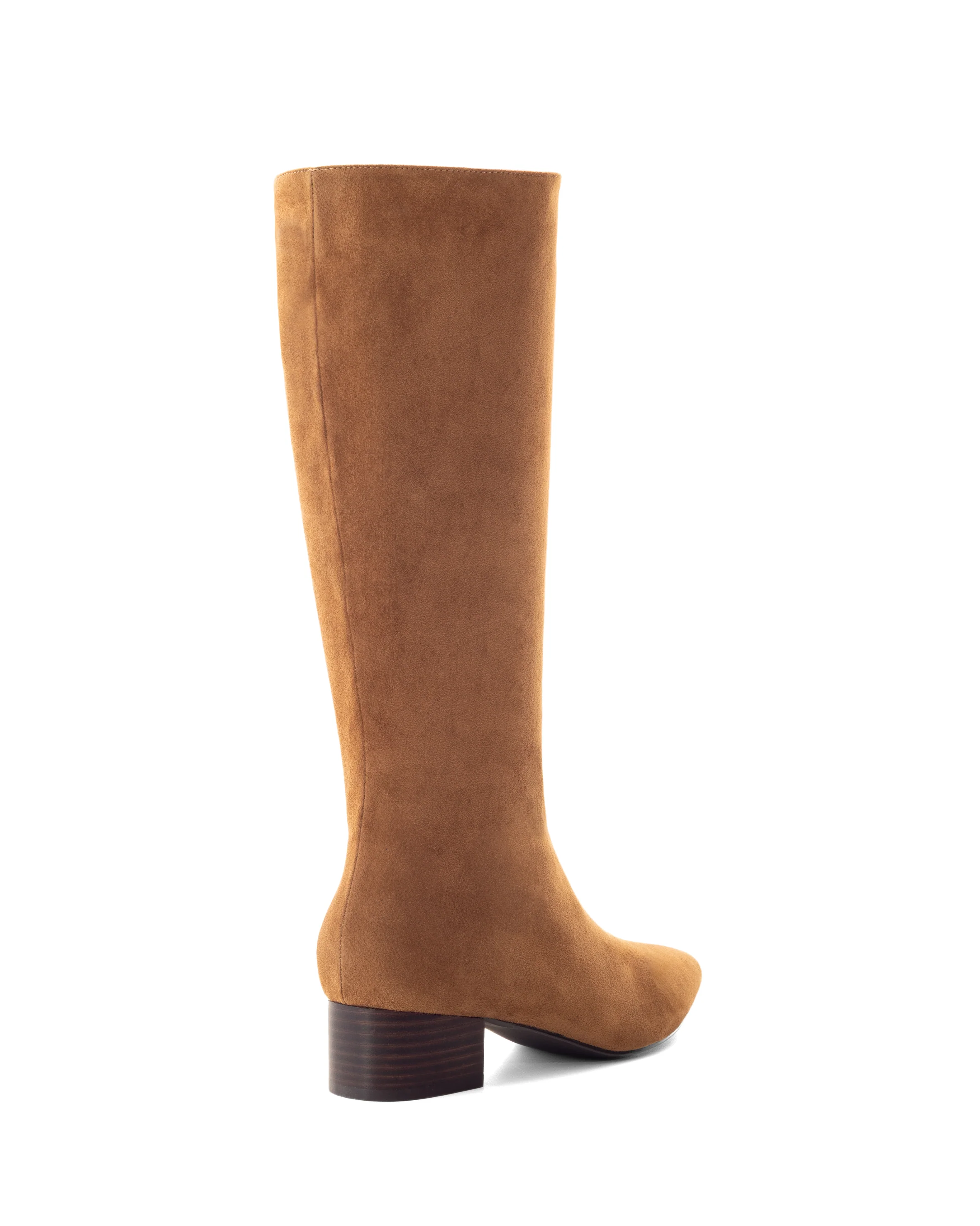 Steevie Tall Boot Toffee Faux Suede - Image 3