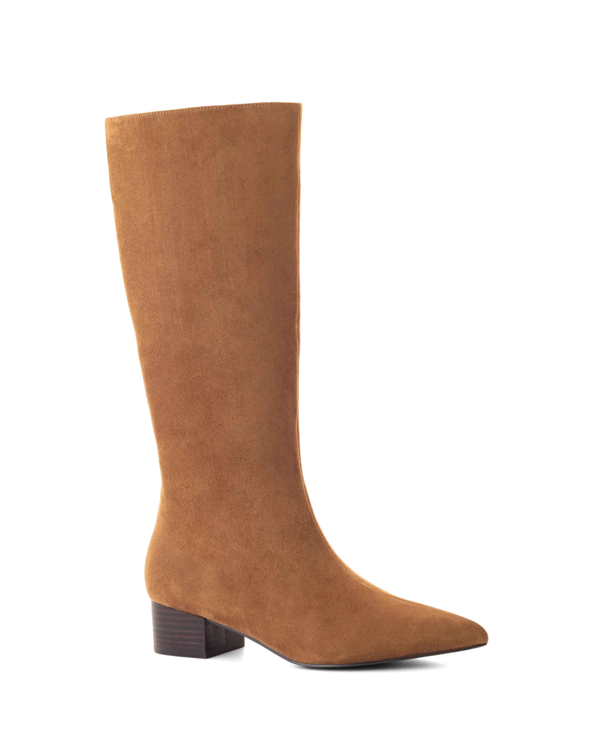Steevie Tall Boot Toffee Faux Suede - Image 5