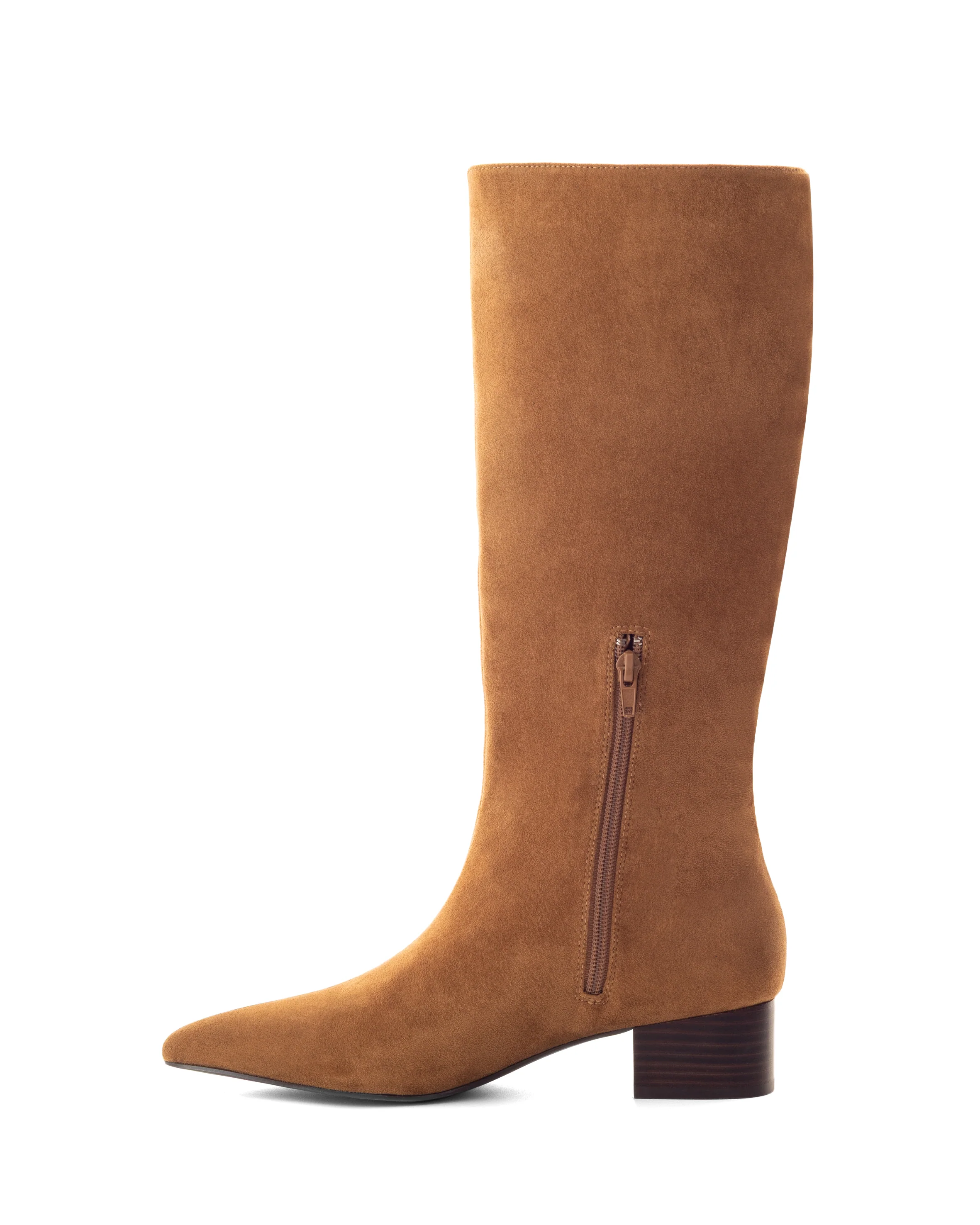 Steevie Tall Boot Toffee Faux Suede - Image 6