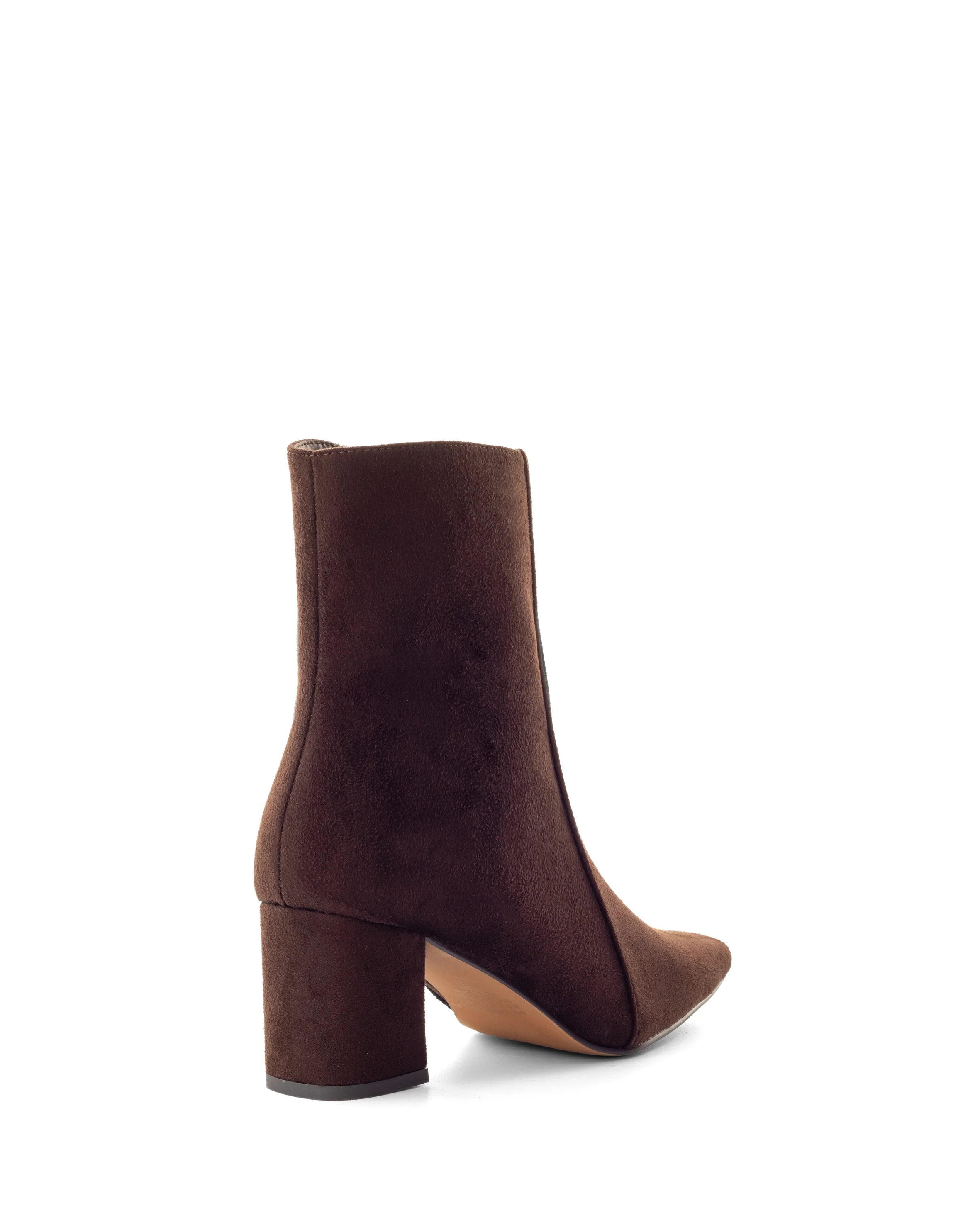 Sway Ankle Boot Chocolate Faux Suede - Image 3