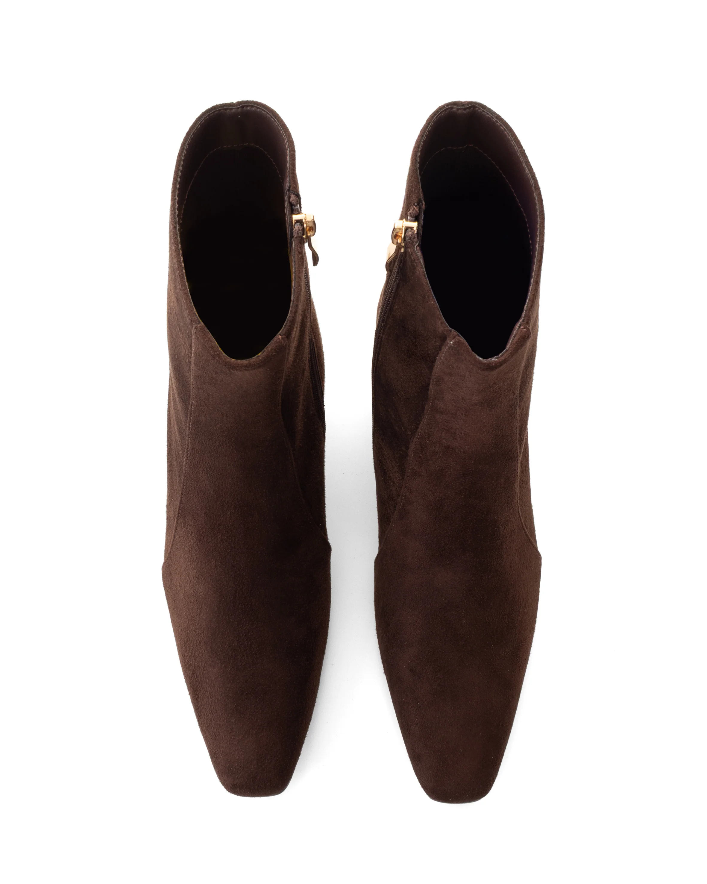 Sway Ankle Boot Chocolate Faux Suede - Image 4