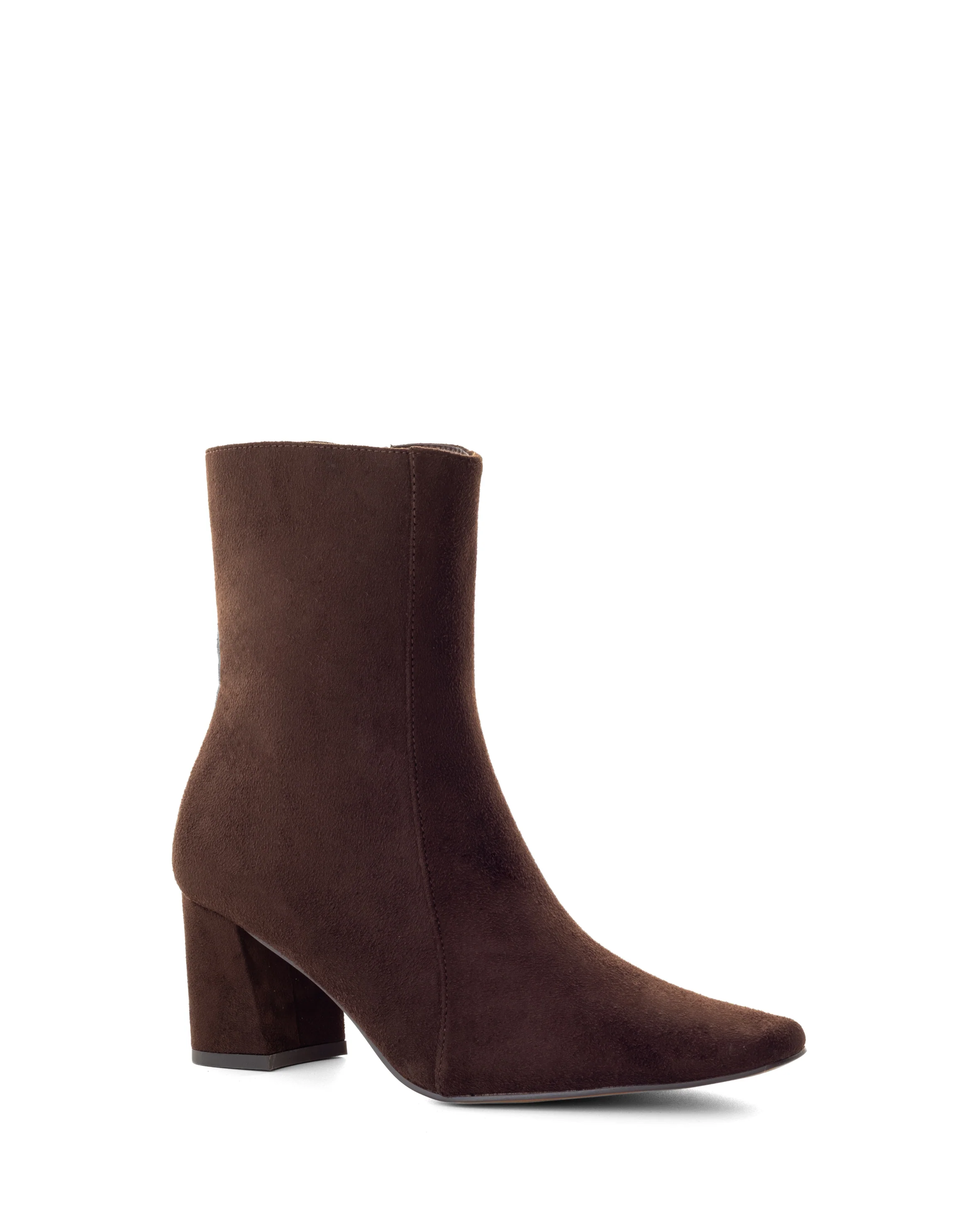 Sway Ankle Boot Chocolate Faux Suede - Image 5