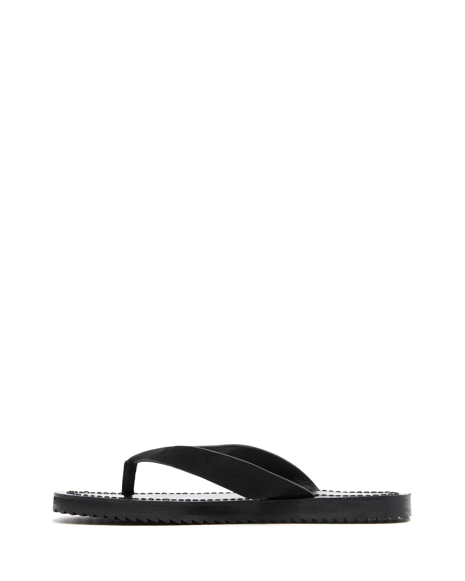 Undone Thong Sandal Black Suede - Image 5