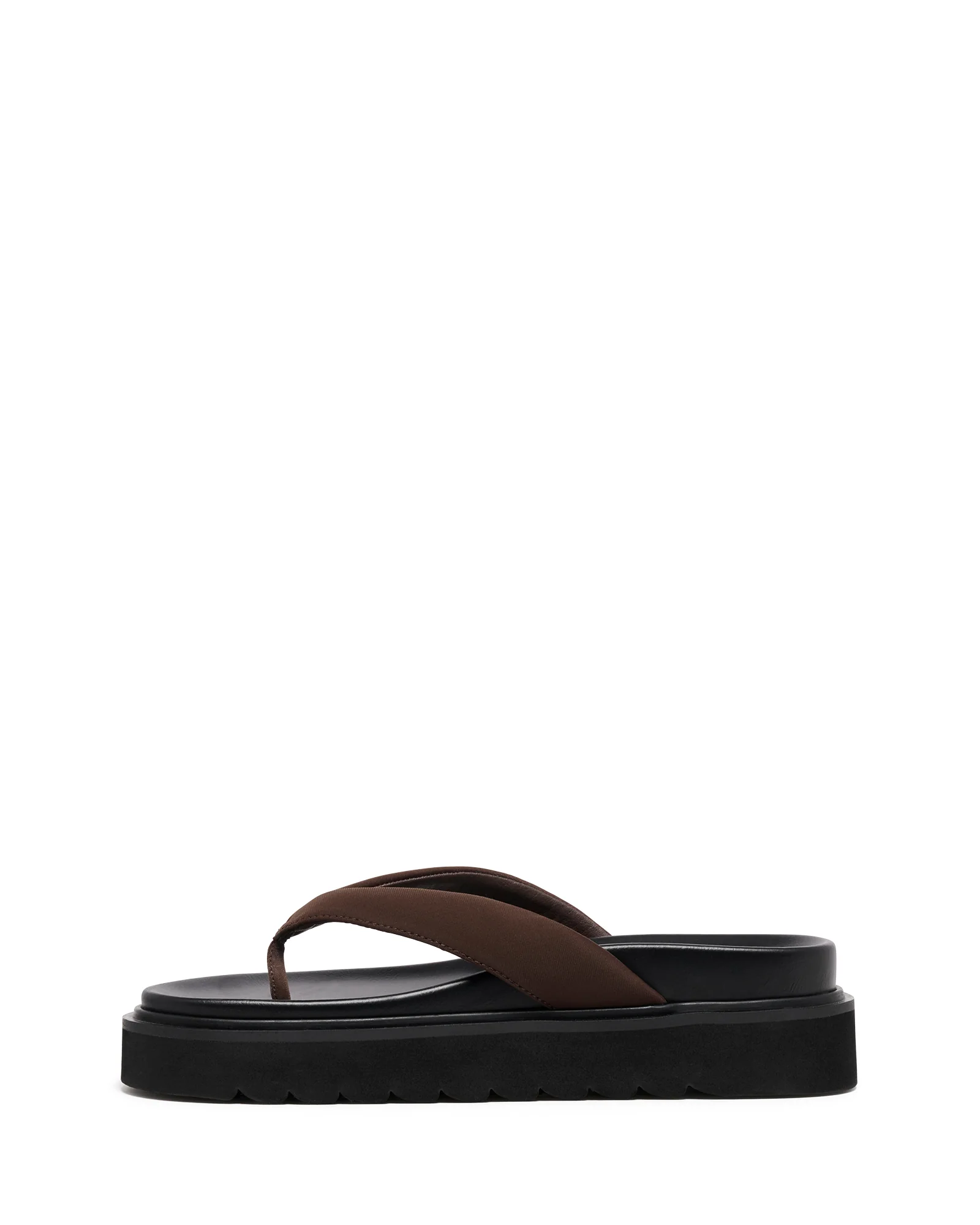 Vacay Thong Sandal Chocolate Lycra - Image 4