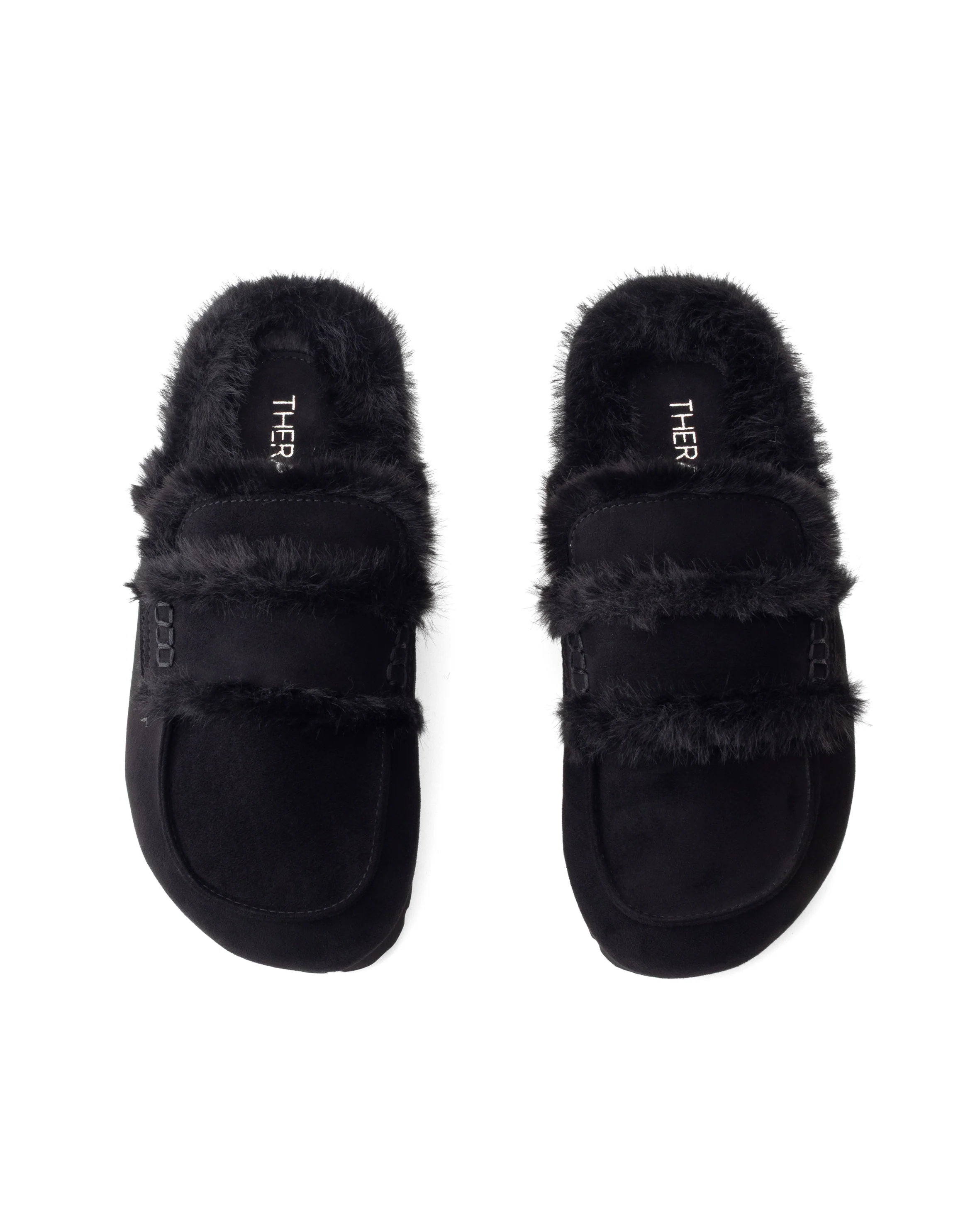 Yuki Mule Black Faux Suede - Image 4