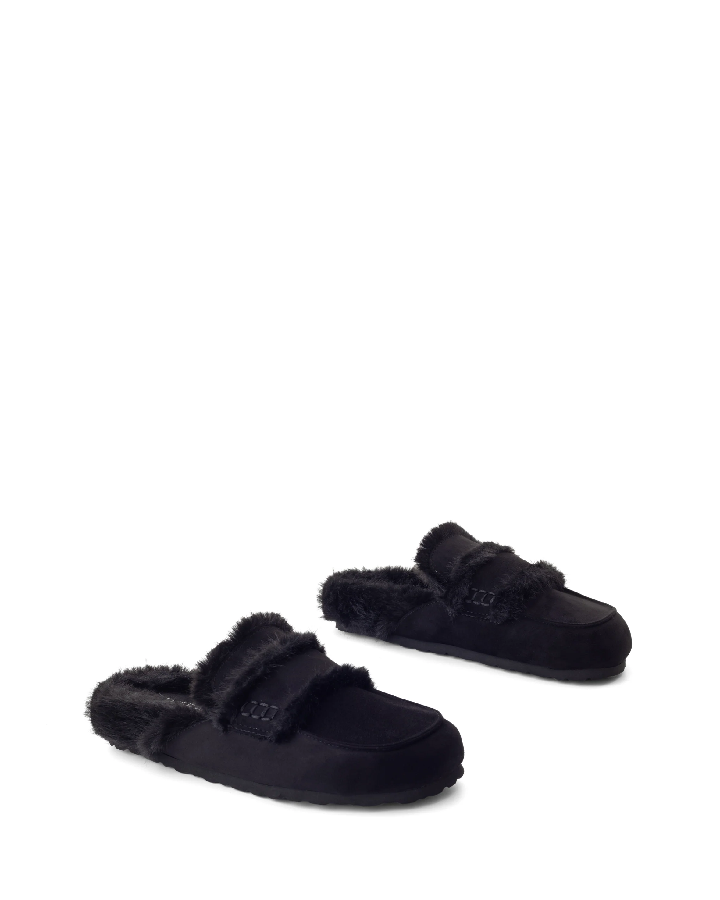 Yuki Mule Black Faux Suede - Image 5