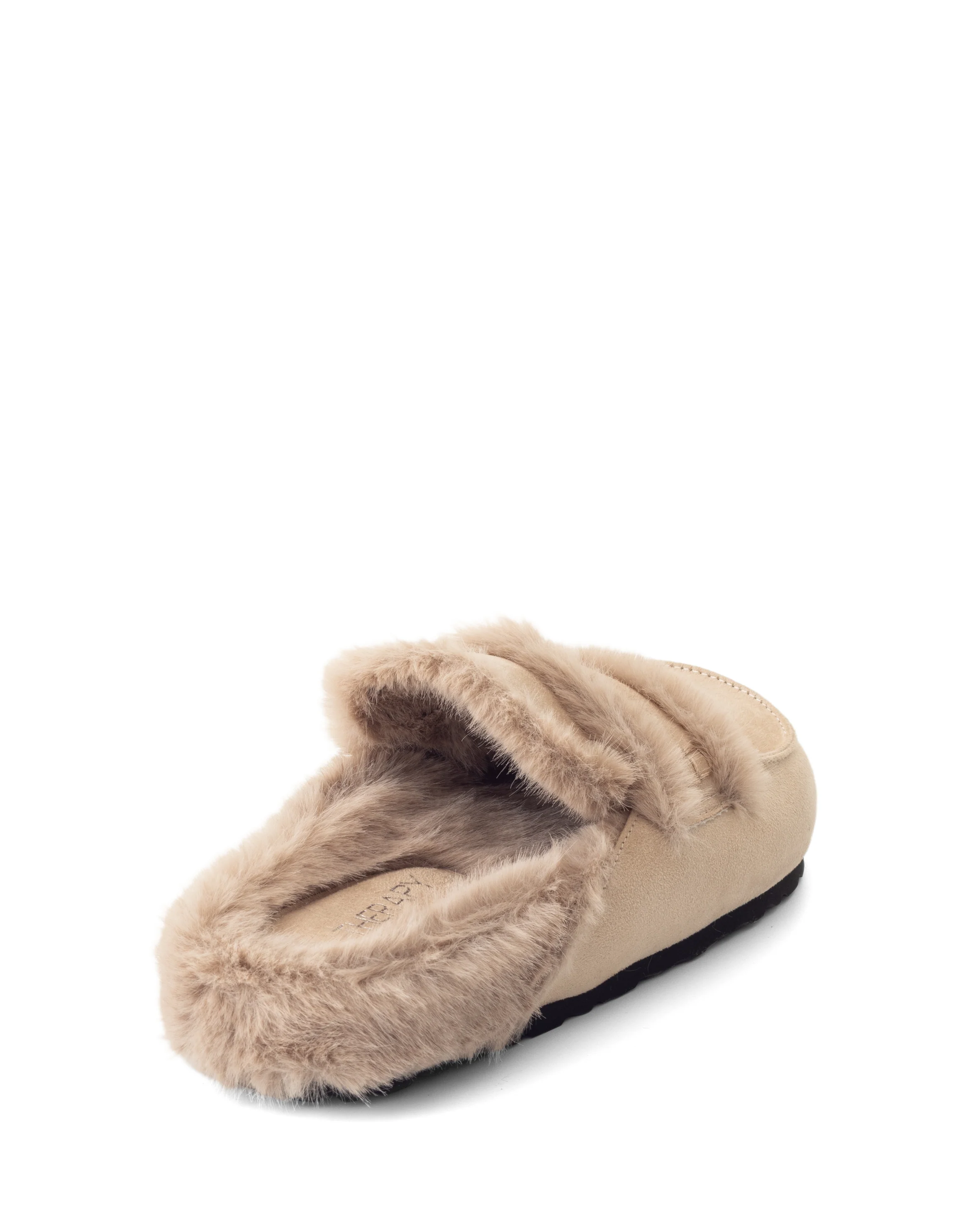Yuki Mule Taupe Faux Suede - Image 3