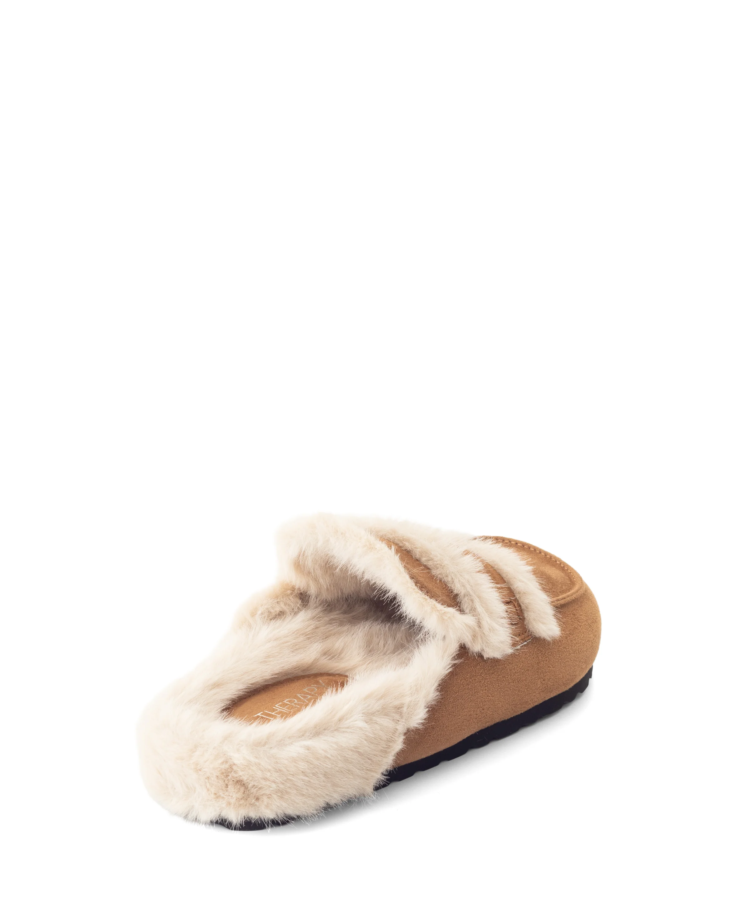Yuki Mule Toffee Faux Suede - Image 3