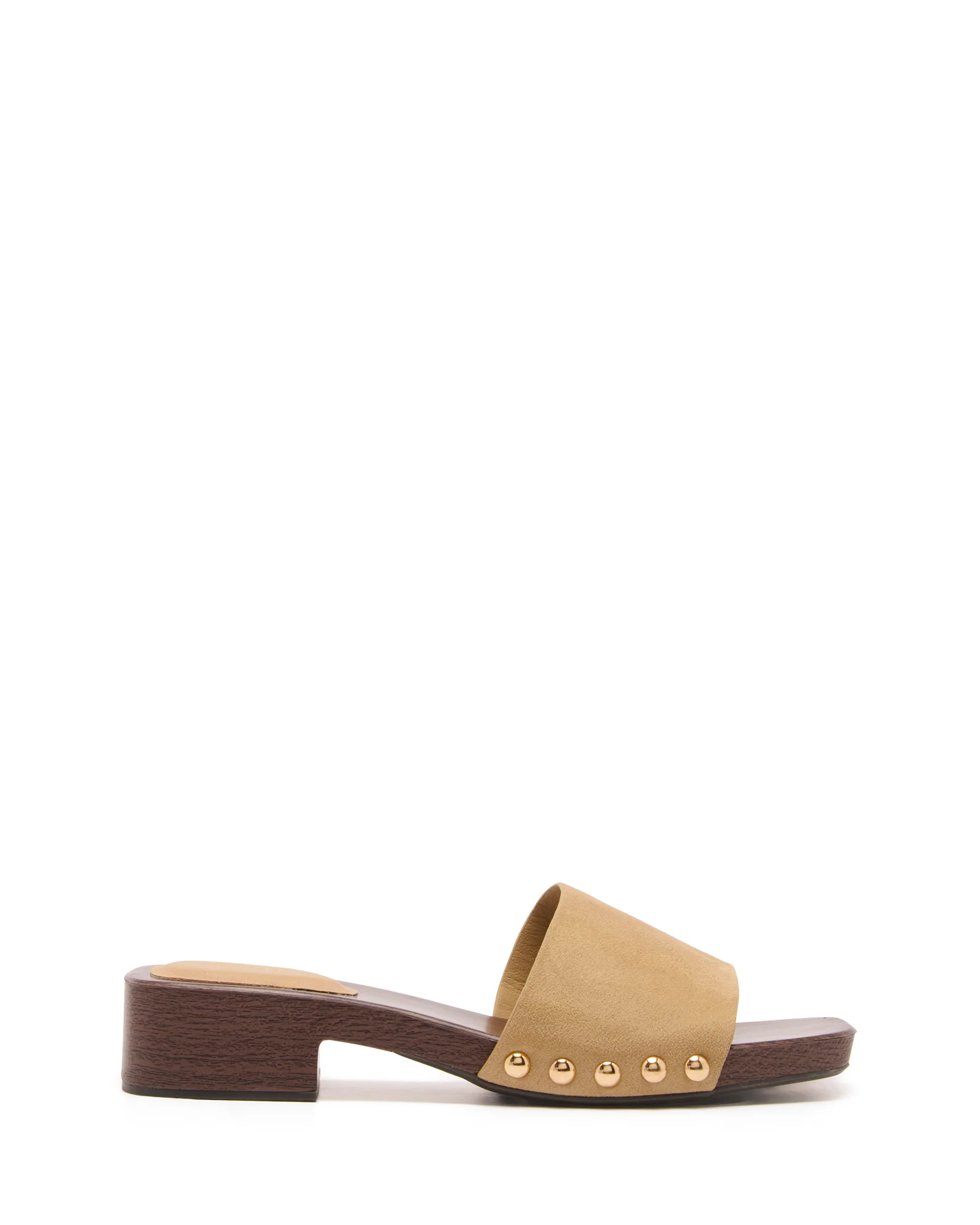 Zane Clog Heel Cashew Suede
